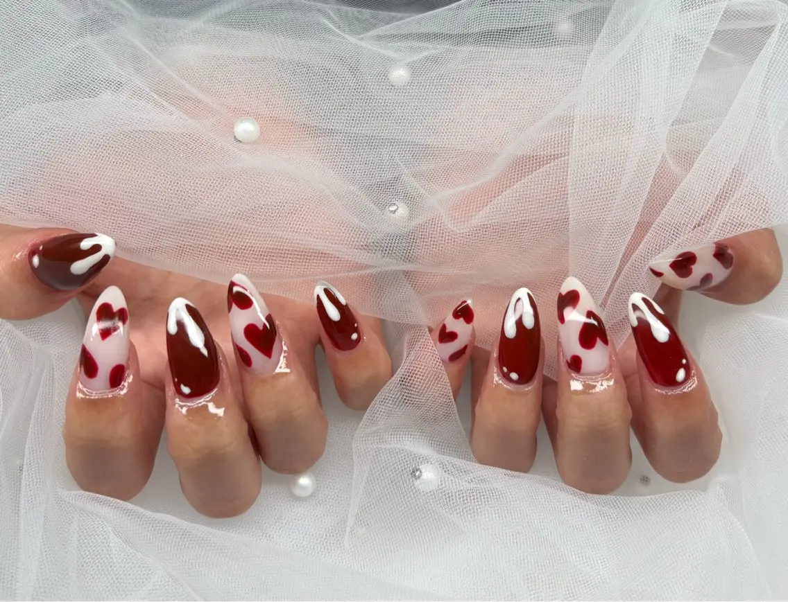 ネイル バレンタイン ハンドネイル NAILSALON ViViのネイルデザイン
