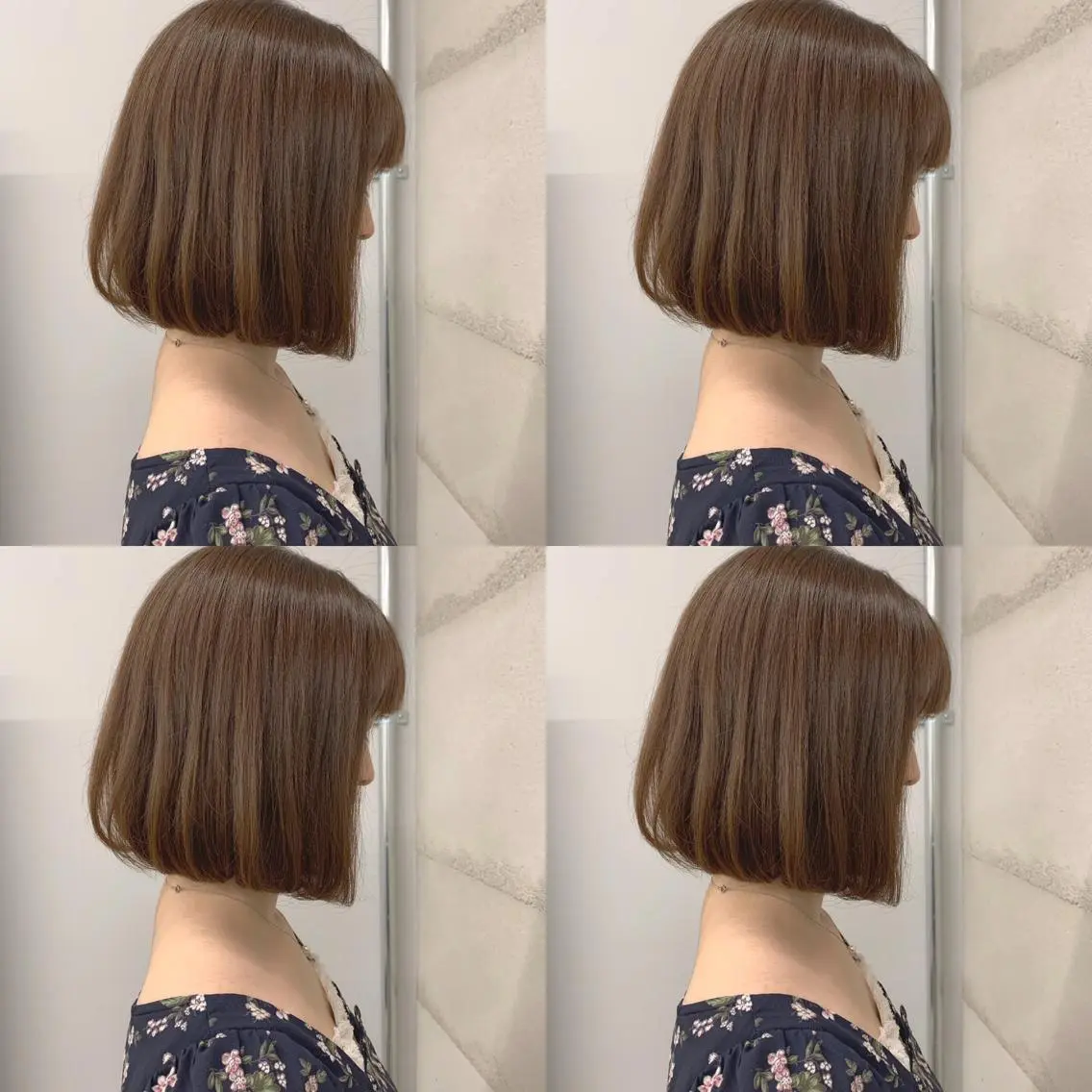 ミディアム 透明感/オリーブ/ グレージュ/YUKAのヘアスタイル