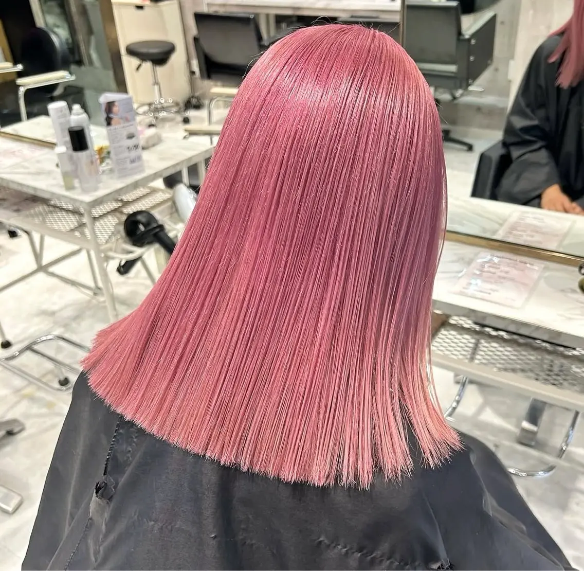 セミロング カラー ヘアカラー トリートメント 💋色気ハイトーン 💋HARUKAのヘアスタイル