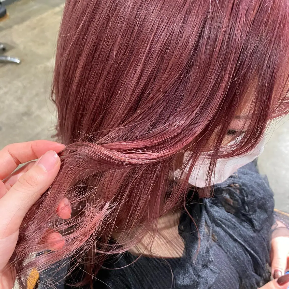 ミディアム カラー ヘアカラー トリートメント 🌼透明感艶カラー オリーブ🌼河村咲のヘアスタイル