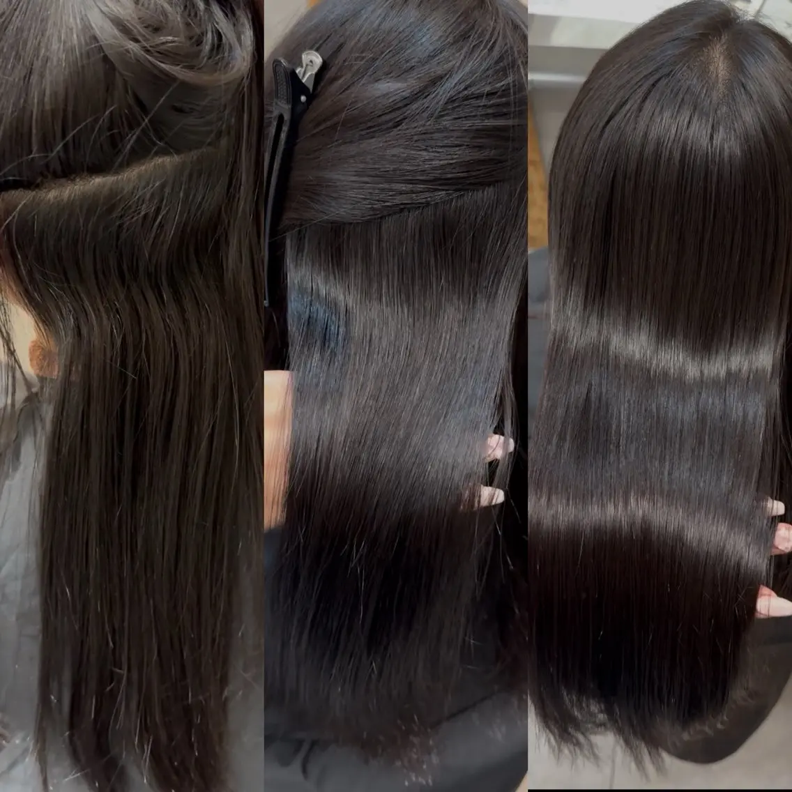 ロング カラー ブリーチ くせ毛 縮毛矯正 縮毛矯正 縮毛矯正/ショート なーな🎀🤍のヘアスタイル