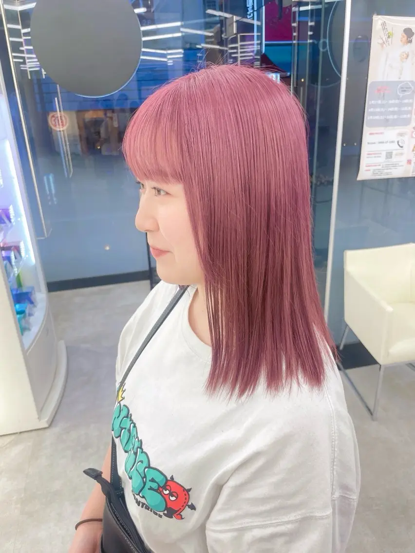 セミロング カラー ヘアカラー トリートメント 【Sweep】おじま のぞみのヘアスタイル