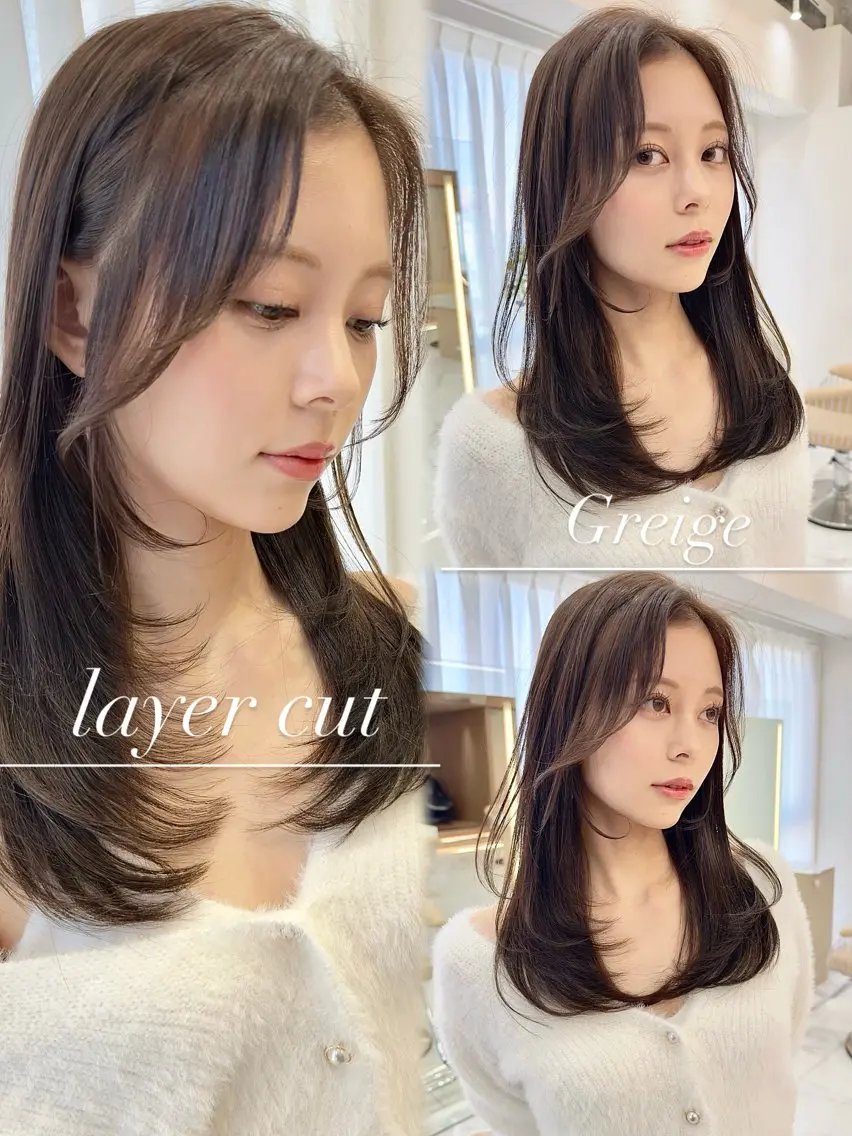 ロング カラー カット ヘアカラー トリートメント 縮毛矯正✨🫧 レイヤー川村利幸のヘアスタイル