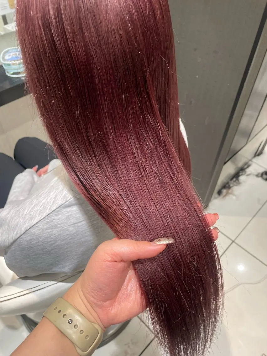 ロング カラー ヘアカラー トリートメント 💞暖色カラー 💞risaのヘアスタイル