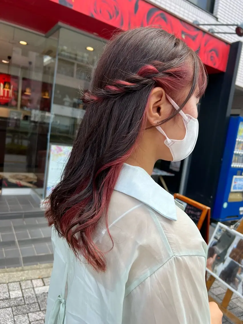 カラー インナーカラー ヘアカラー ＊カラー・パーマ＊ 植松彩音のヘアスタイル