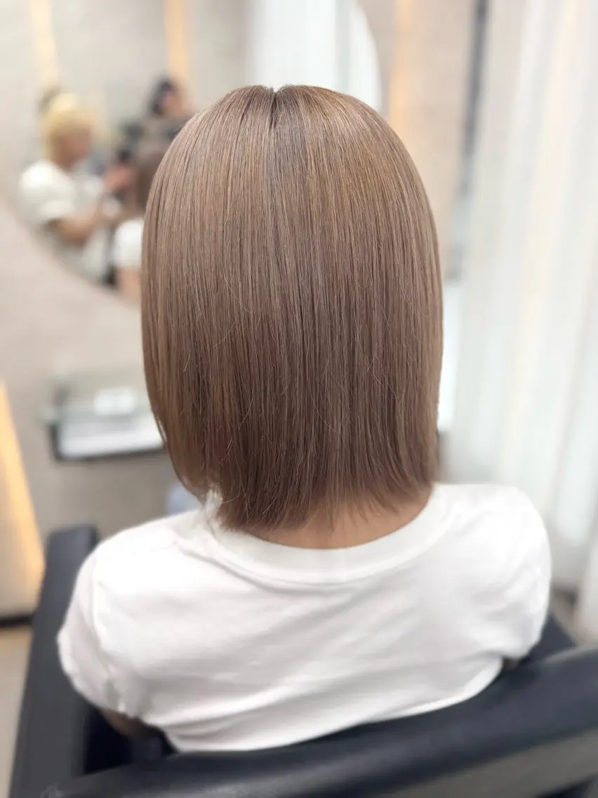ショート カット ヘアカラー ケアブリーチ🌺 透明感🪽とわのヘアスタイル