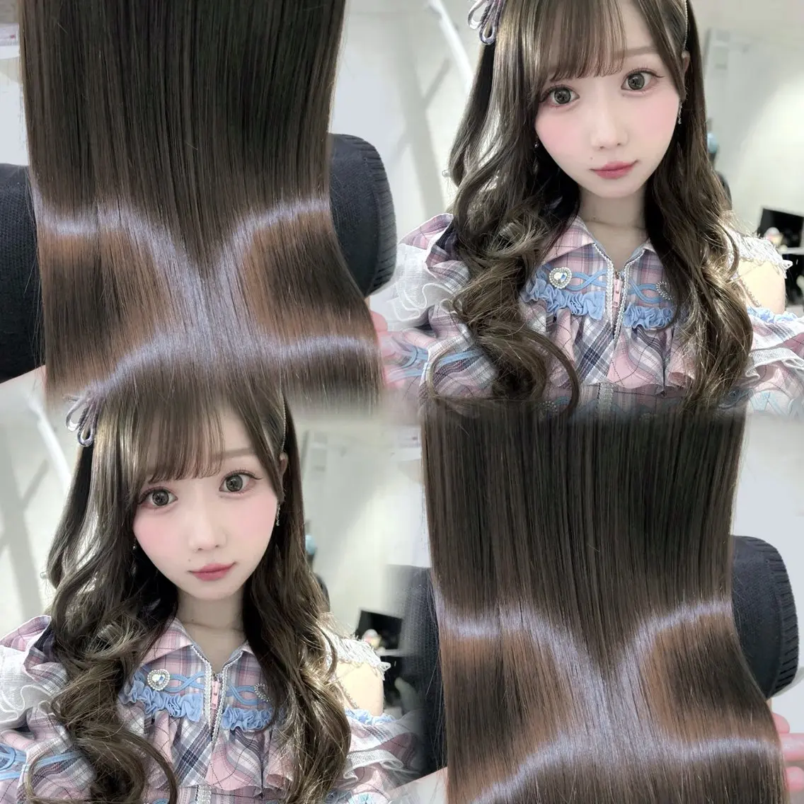 ロング カラー 透明感カラー 韓国ガーリーヘア🎀 ／𝐦𝐨𝐞のヘアスタイル