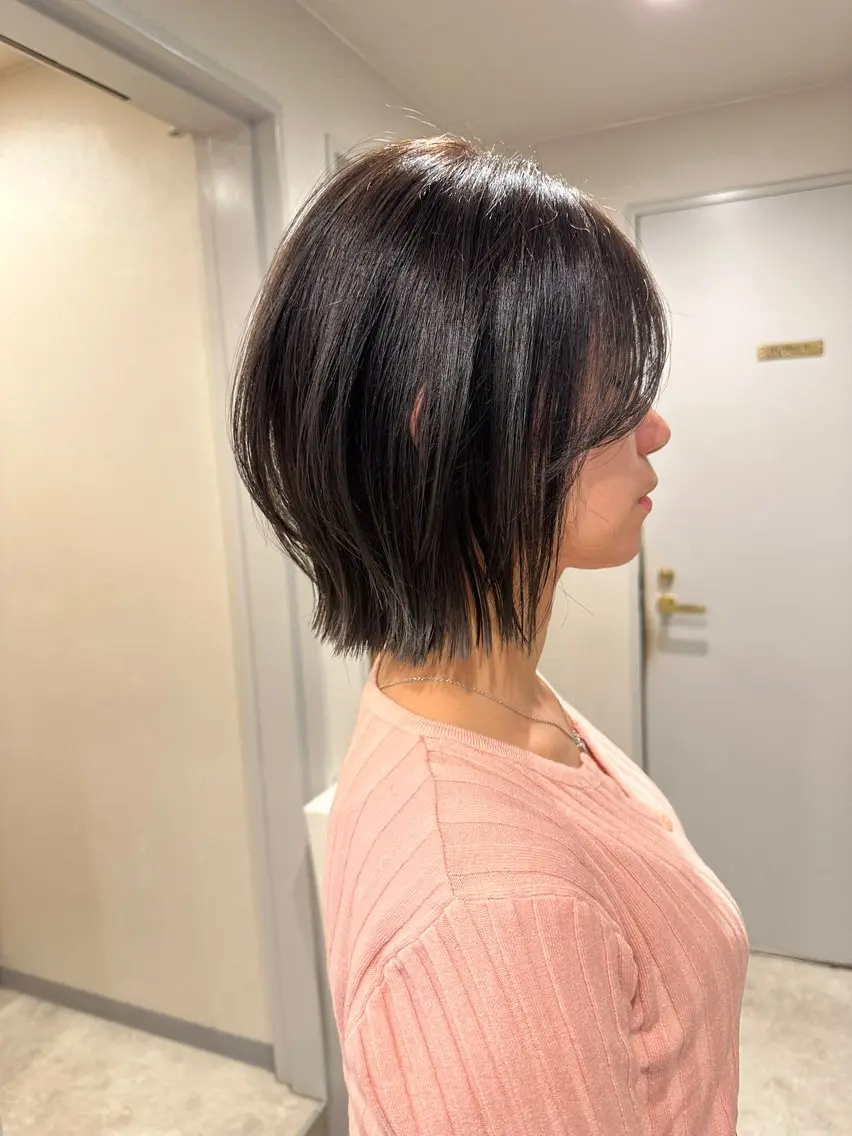 ショート ボブレイヤー ボブ レイヤーカット カット ヘアカラー トリートメント jaemi／ジェミ カラー診断🌈🌟のヘアスタイル