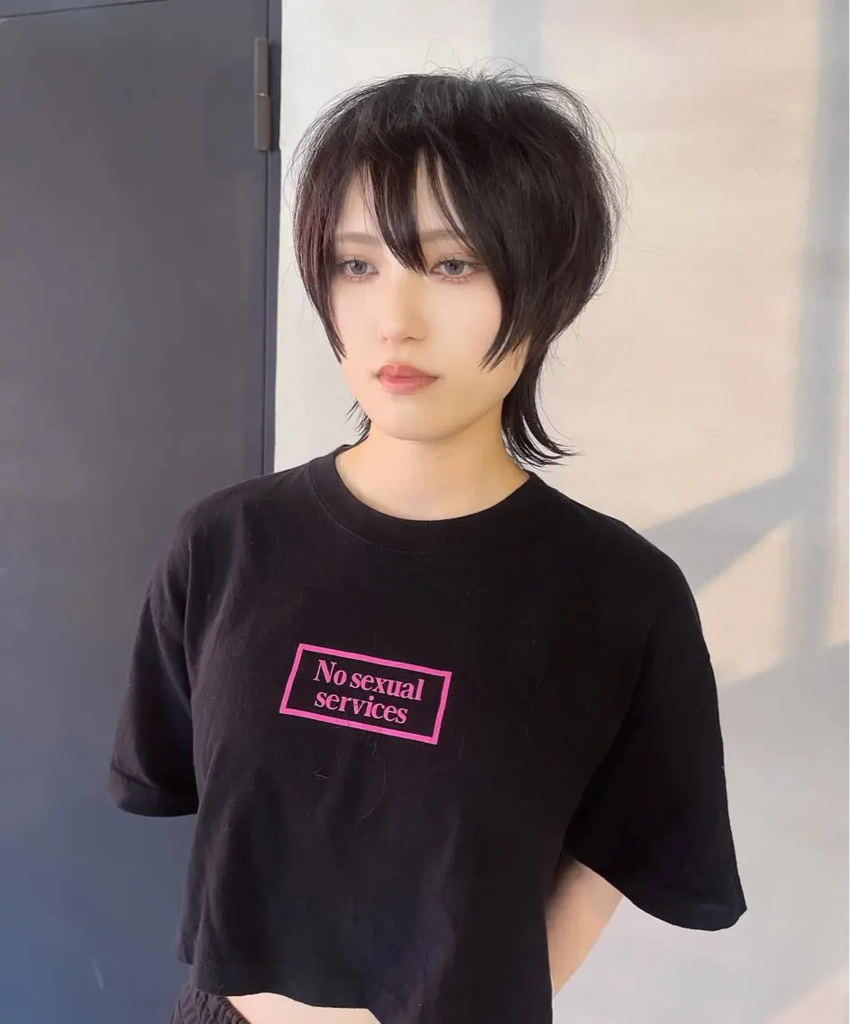ショート ウルフカット 柏 ウルフ/レイヤー 田中佐和🐺のヘアスタイル