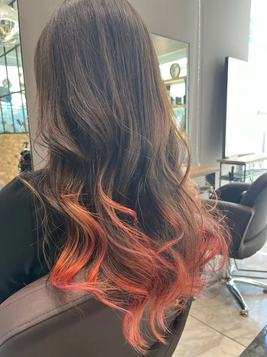 ロング カット ヘアカラー トリートメント LucksiMie ginza 明松のヘアスタイル