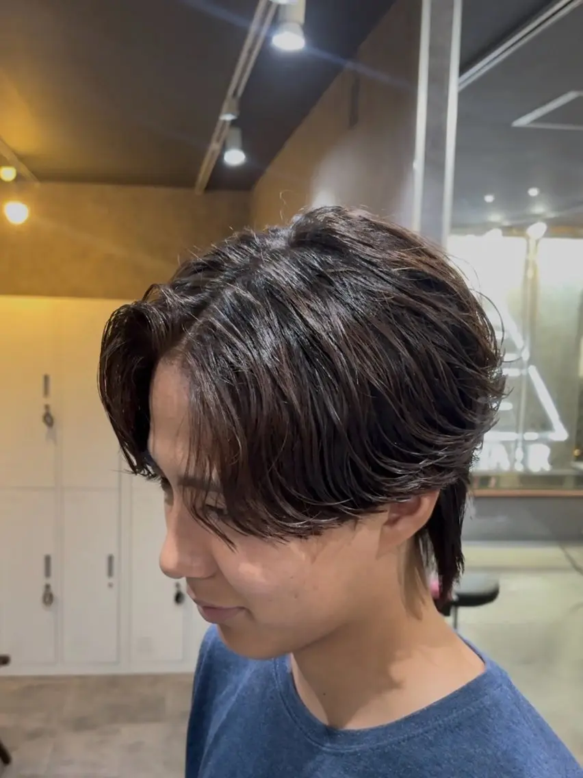 ショート パーマ カット パーマ りょうま⚡️新小岩 ニュアンスパーマのヘアスタイル