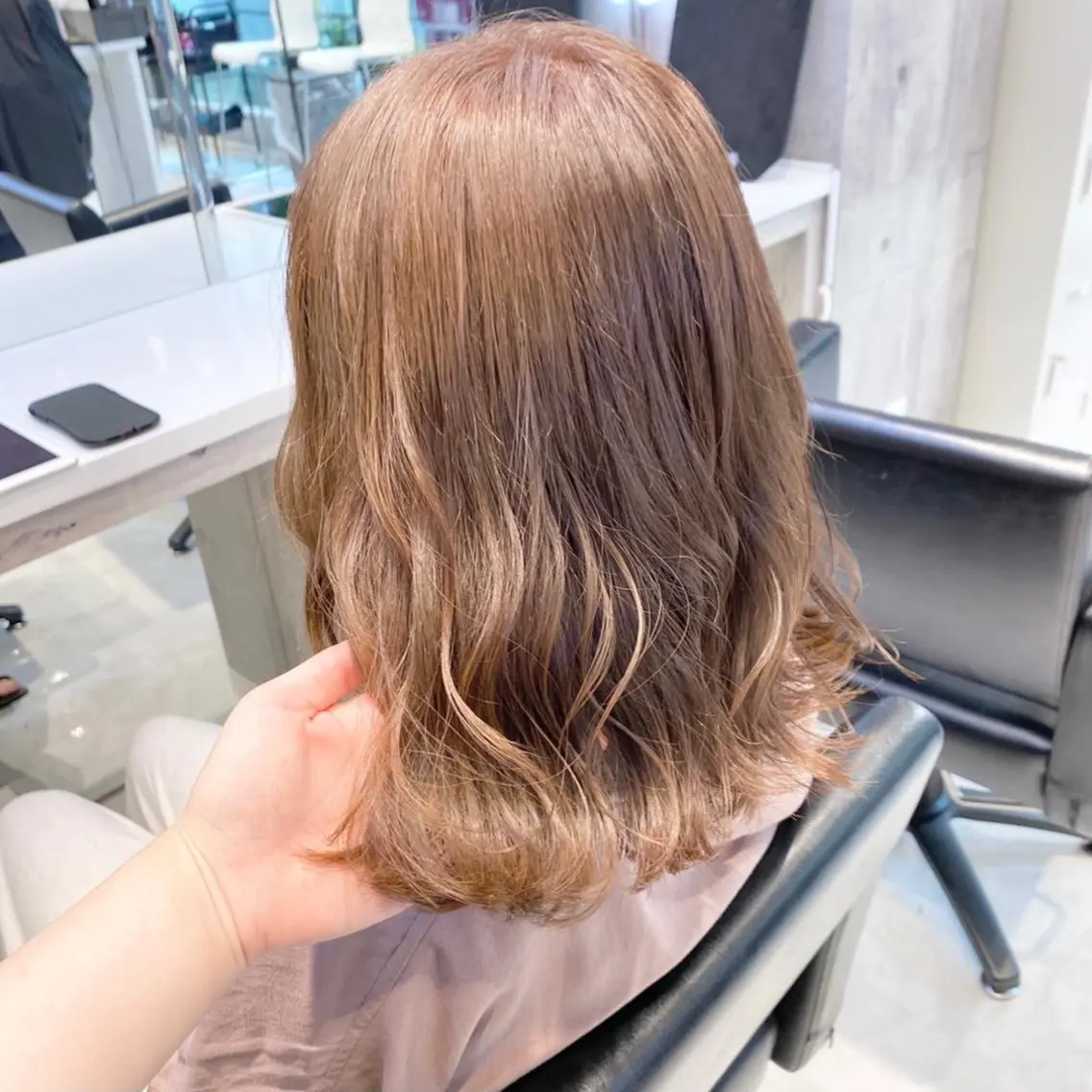 ミディアム カラー ヘアアレンジ メンズ キッズ ヘアカラー トリートメント ヘアセット お悩み解決美容師 💐AMIのヘアスタイル