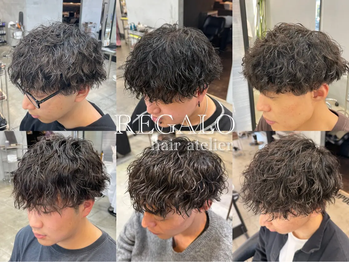 メンズ メンズパーマ カット パーマ メンズ指名多数 ✂︎松本明日翔のヘアスタイル