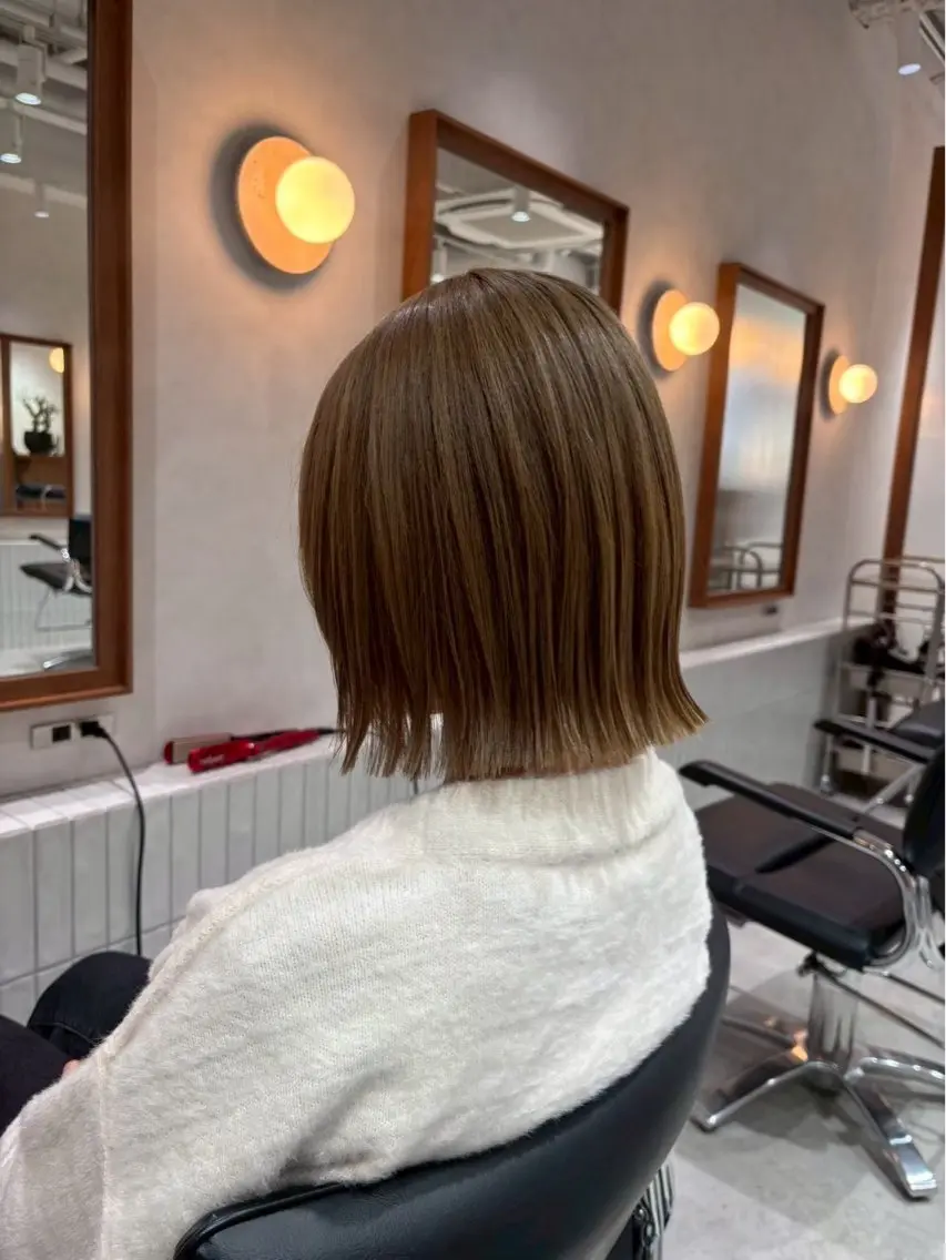 ✂︎抜け感前下がりボブカット✂︎の写真