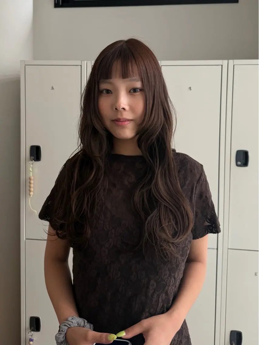 ロング カラー カット ヘアカラー 🟧asa/髪質改善 /レイヤーカット🟧のヘアスタイル