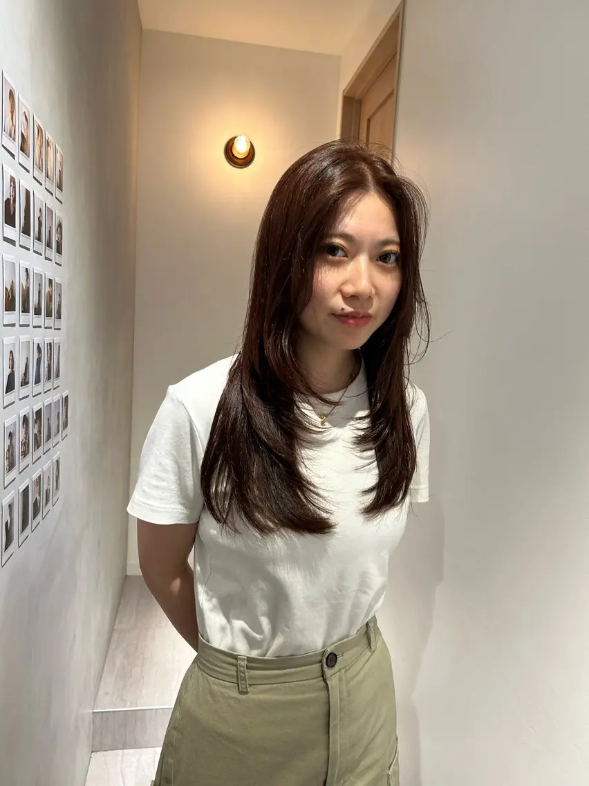 ロング レイヤーカット 骨格診断カット ひより FILMSのヘアスタイル