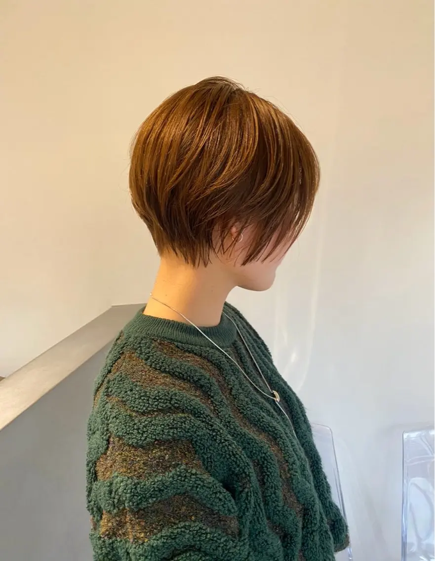 ショート カラー 丸みショート ショートヘア 名古屋/八事駅 暉梨(HIKARI)のヘアスタイル