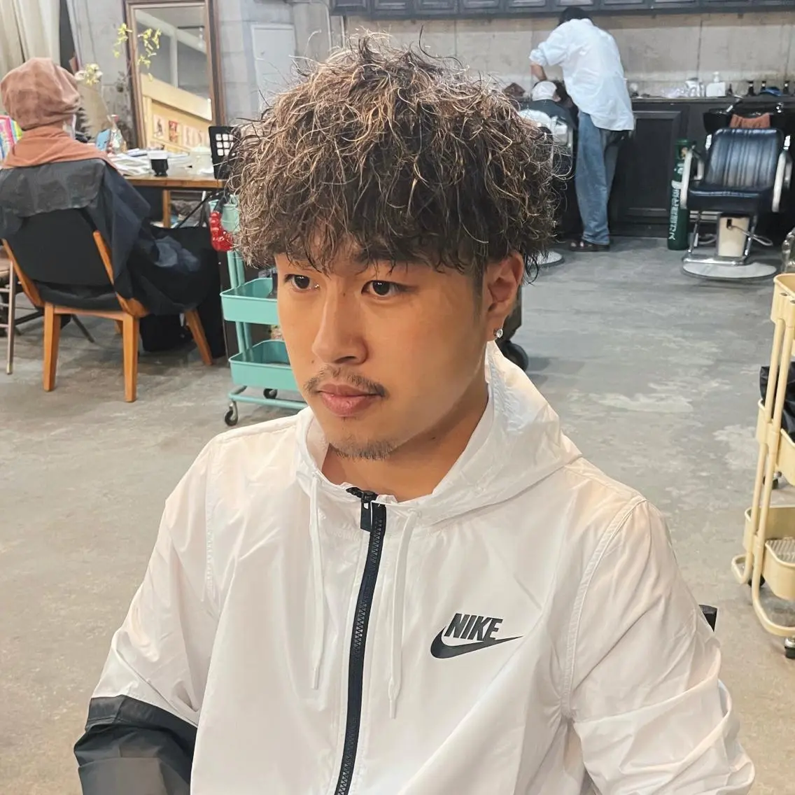 メンズ カット パーマ メンズ特化美容師 ハスイルイのヘアスタイル