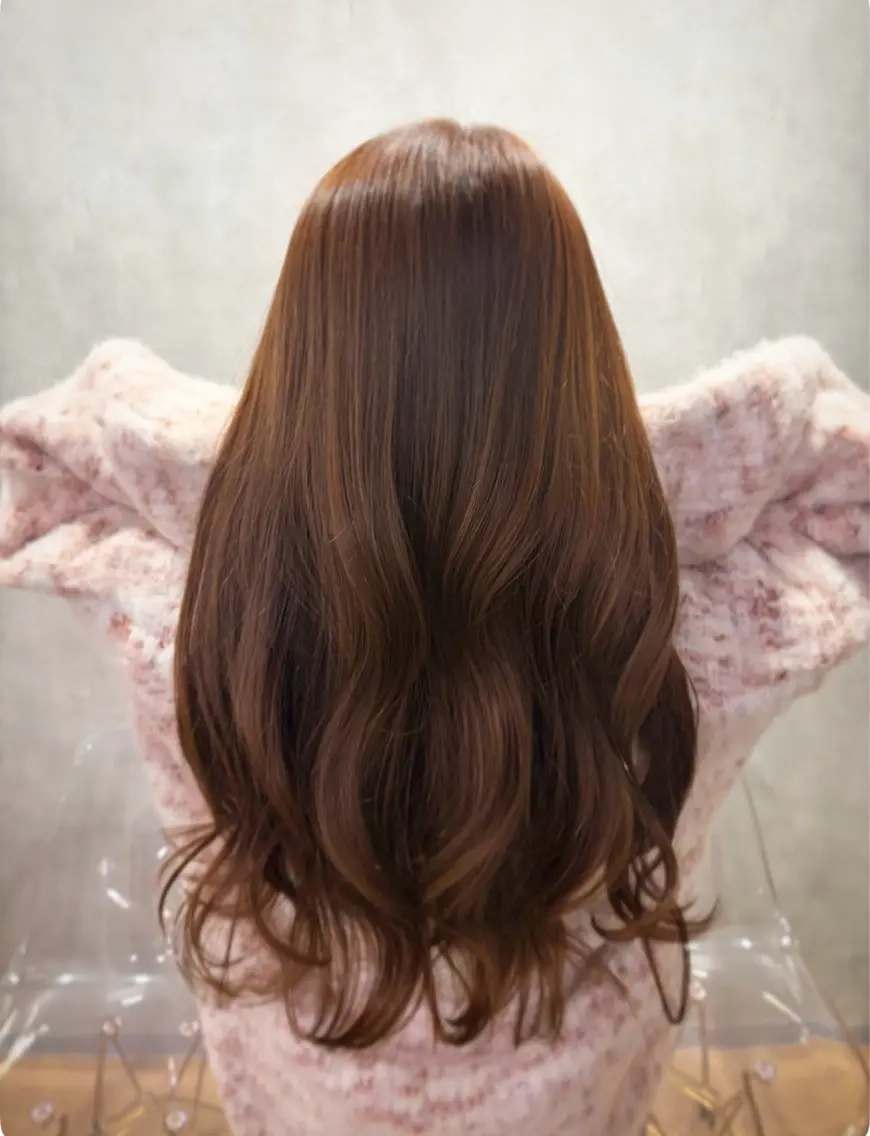 カラー ブリーチ ブラウンカラー 透明感カラー ブリーチなしカラー YUSUKE (ユウスケ)のヘアスタイル