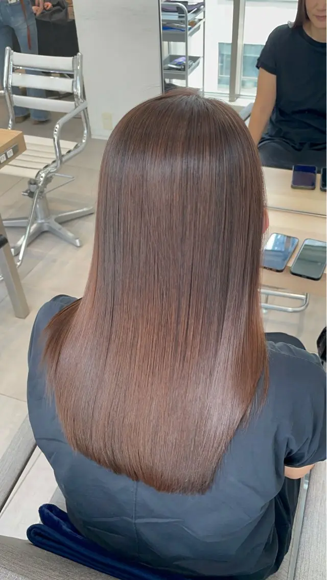 ロング ヘアカラー 縮毛矯正 トリートメント ✨髪質改善✨美髪 矯正🫧小泉のヘアスタイル