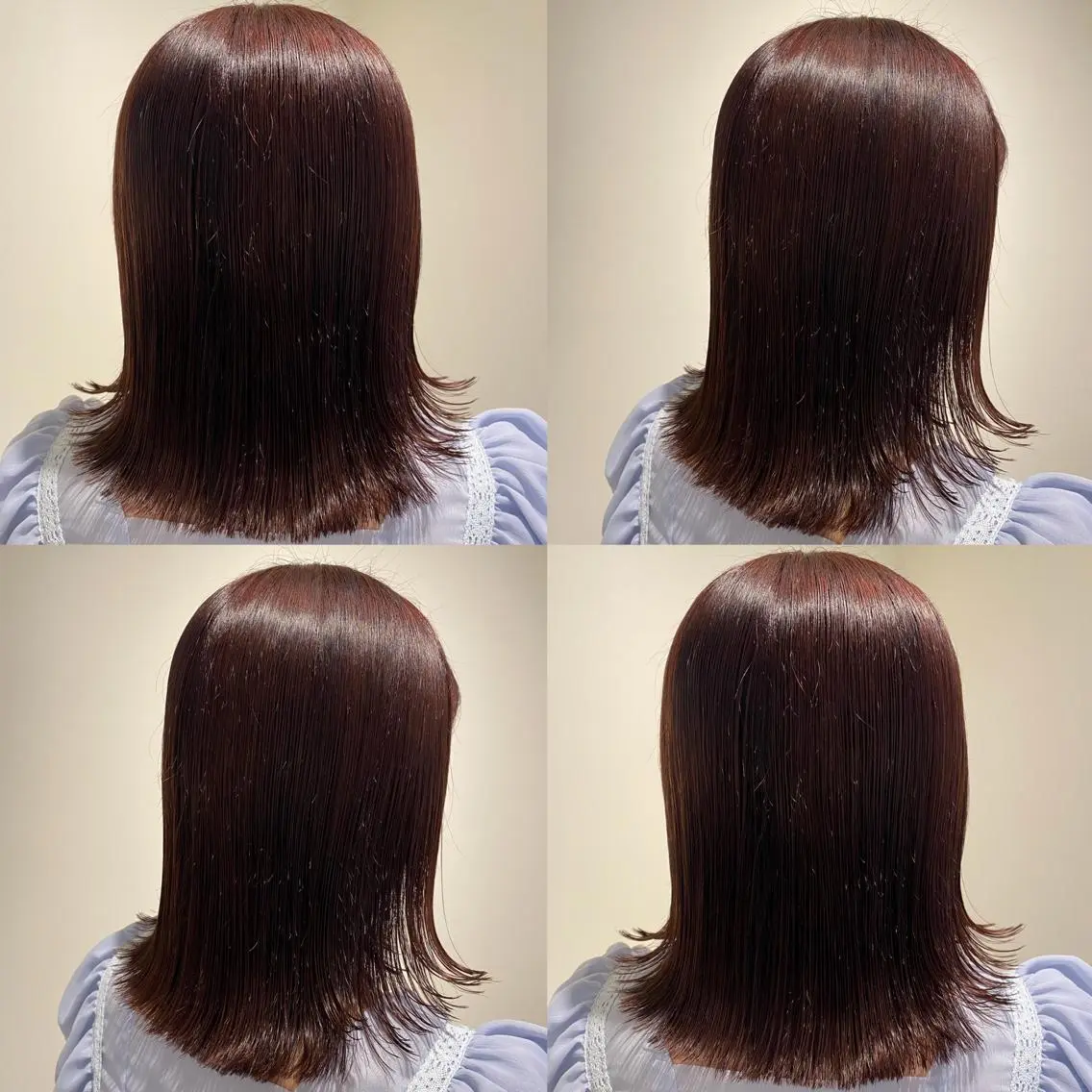 ミディアム カラー 金島 青のヘアスタイル