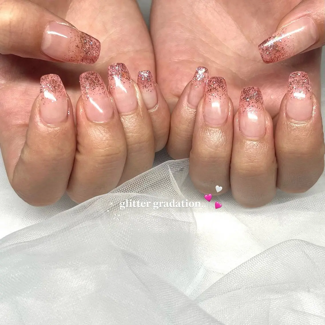 ✨💅新規限定オフ無料✨シアー、ラメグラデーションの写真