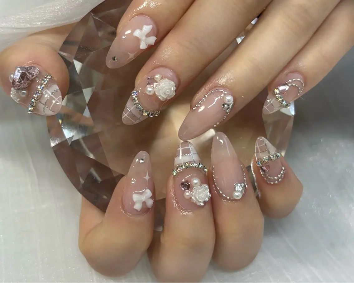 ネイル 持ち込み アイ❤️ カールのネイルデザイン