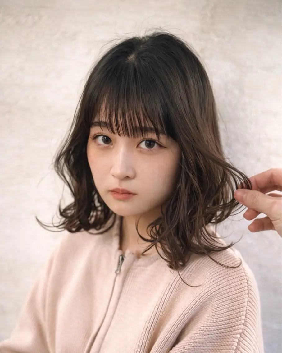 ミディアム 原田 新平／天神のヘアスタイル
