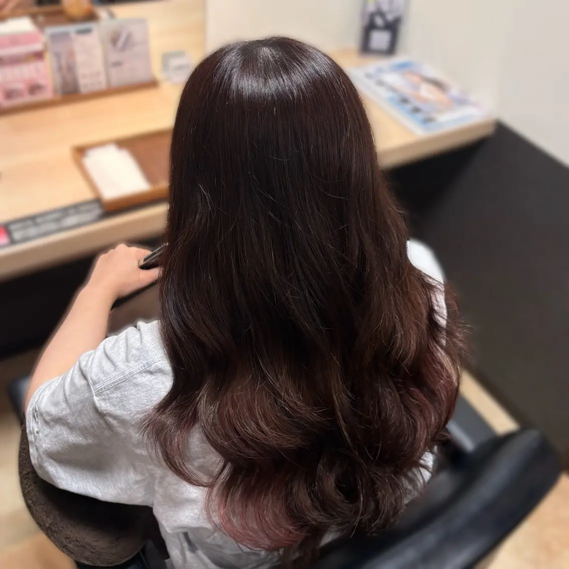 セミロング カラー 水谷 未南のヘアスタイル