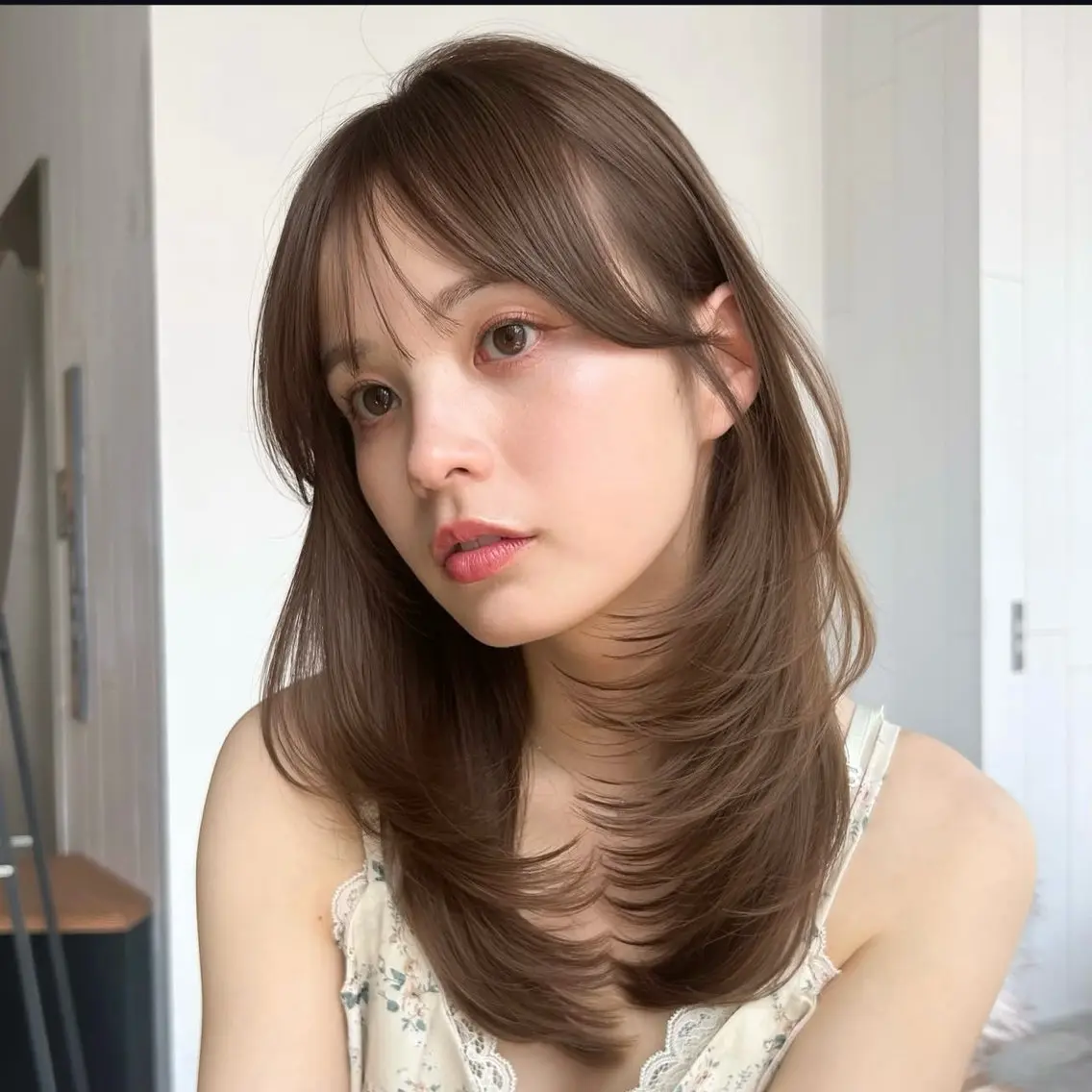 レイヤーカットの写真