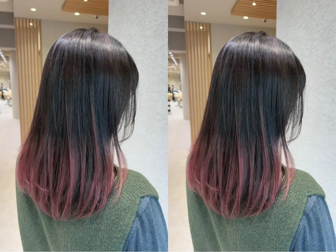 ロング カラー レイヤー/顔周り/ ルーモスのヘアスタイル