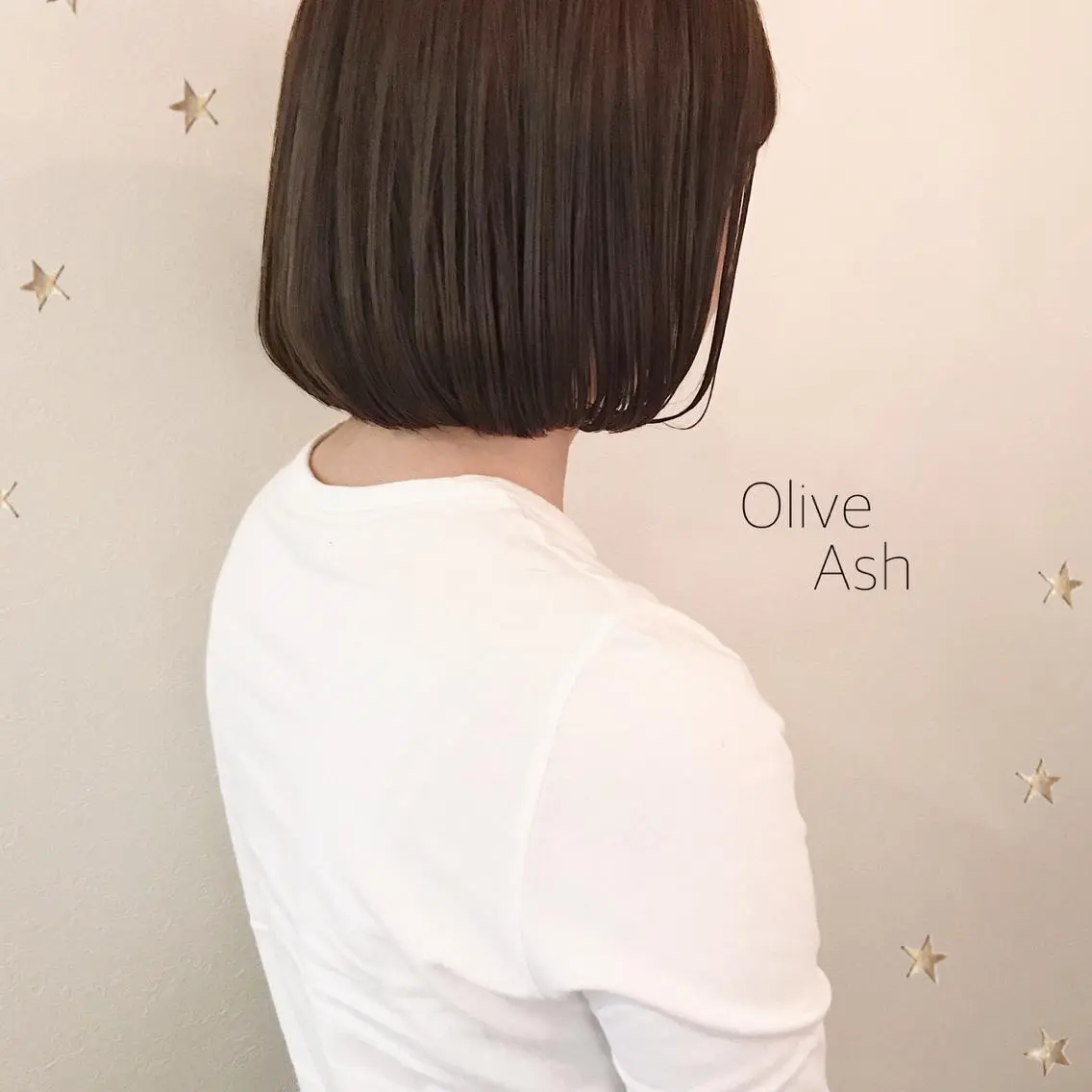ミディアム カラー 市川 千夏のヘアスタイル