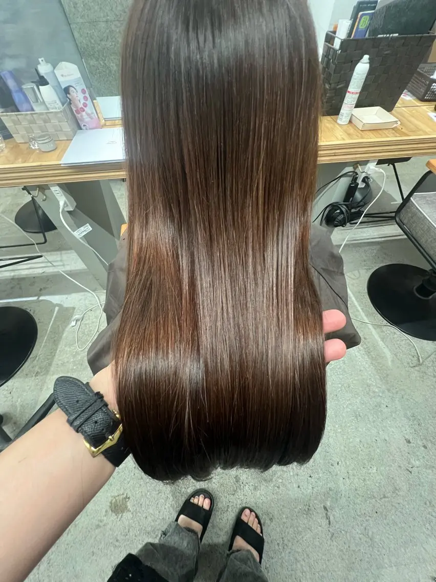 ロング カット ヘアカラー トリートメント 髪質改善 カラーJILLのヘアスタイル