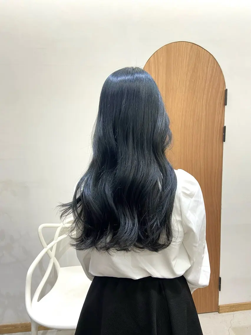 ロング カラー ブリーチ ダブルカラー ブリーチなしカラー ヘアカラー トリートメント mana/ブリーチ なし/ベージュ/暖色のヘアスタイル