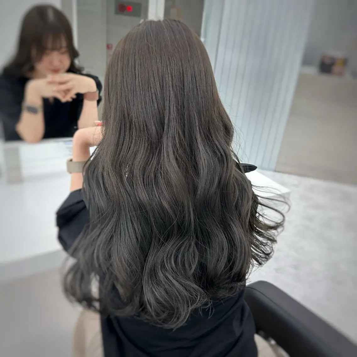 ロング カラー カット ヘアカラー トリートメント ヘアセット レイヤーダブルカラー KYONのヘアスタイル
