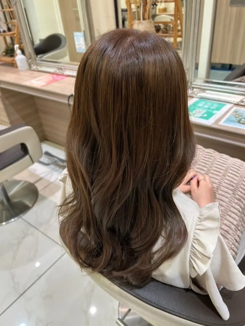 ロング ヘアアレンジ 韓国風ヘア 寺田 結月のヘアスタイル