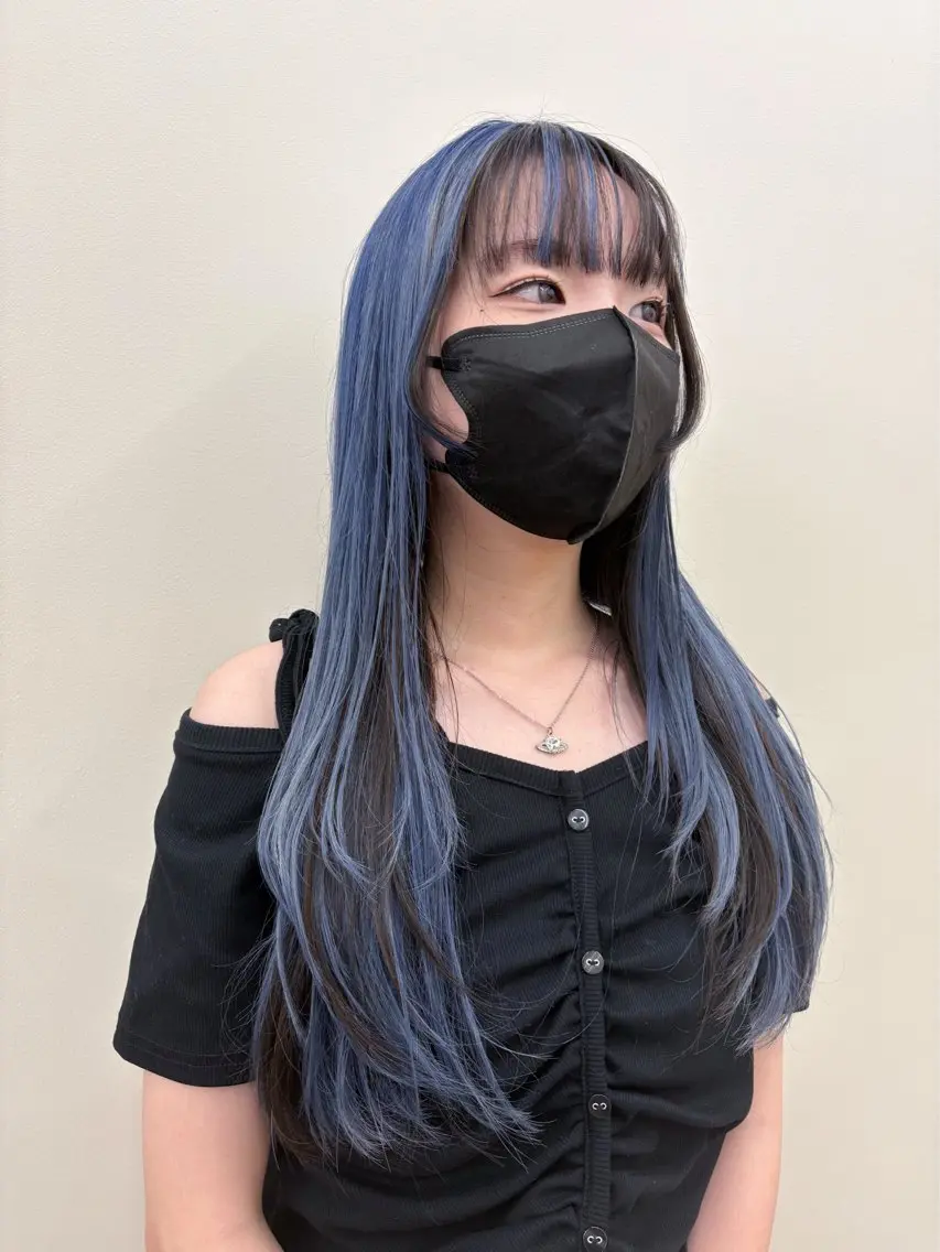 ロング カラー デザインカラー レイヤーカット 【似合わせカット】 谷口海斗のヘアスタイル