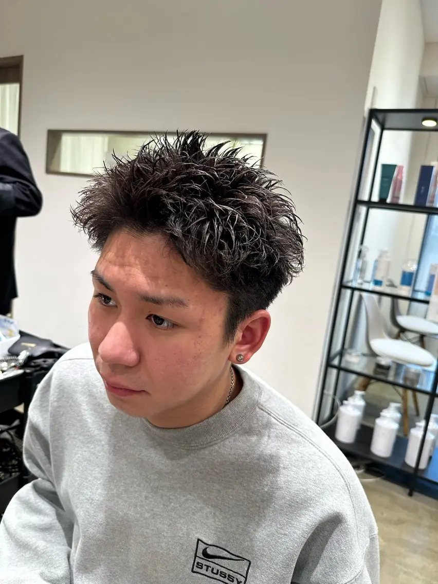 カット+ピンパーマ(メンズのみ)の写真