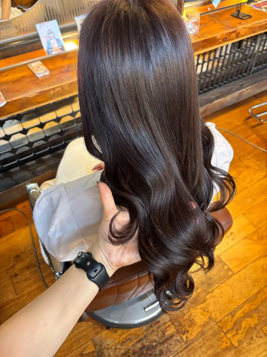 ロング カラー 透明感カラー ラベンダーカラー ヘアカラー NAGONSTYLE 田村　莉生のヘアスタイル