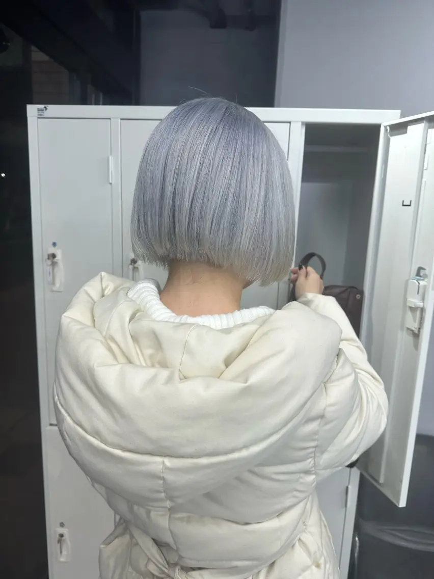 ショート カラー ヘアカラー #韓国ハイトーン💓 TOWAのヘアスタイル