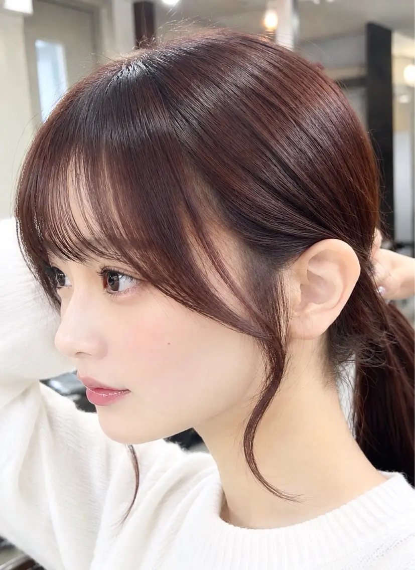 セミロング カラー ＊横浜駅＊ 髪質改善＊金子 誠也のヘアスタイル