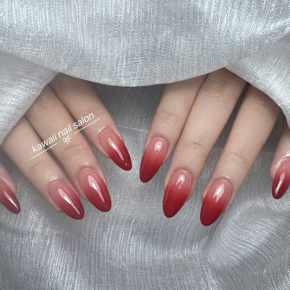 ネイル チークネイル ドット フレンチネイル 韓国ネイル レース Kawaii _Nailのネイルデザイン