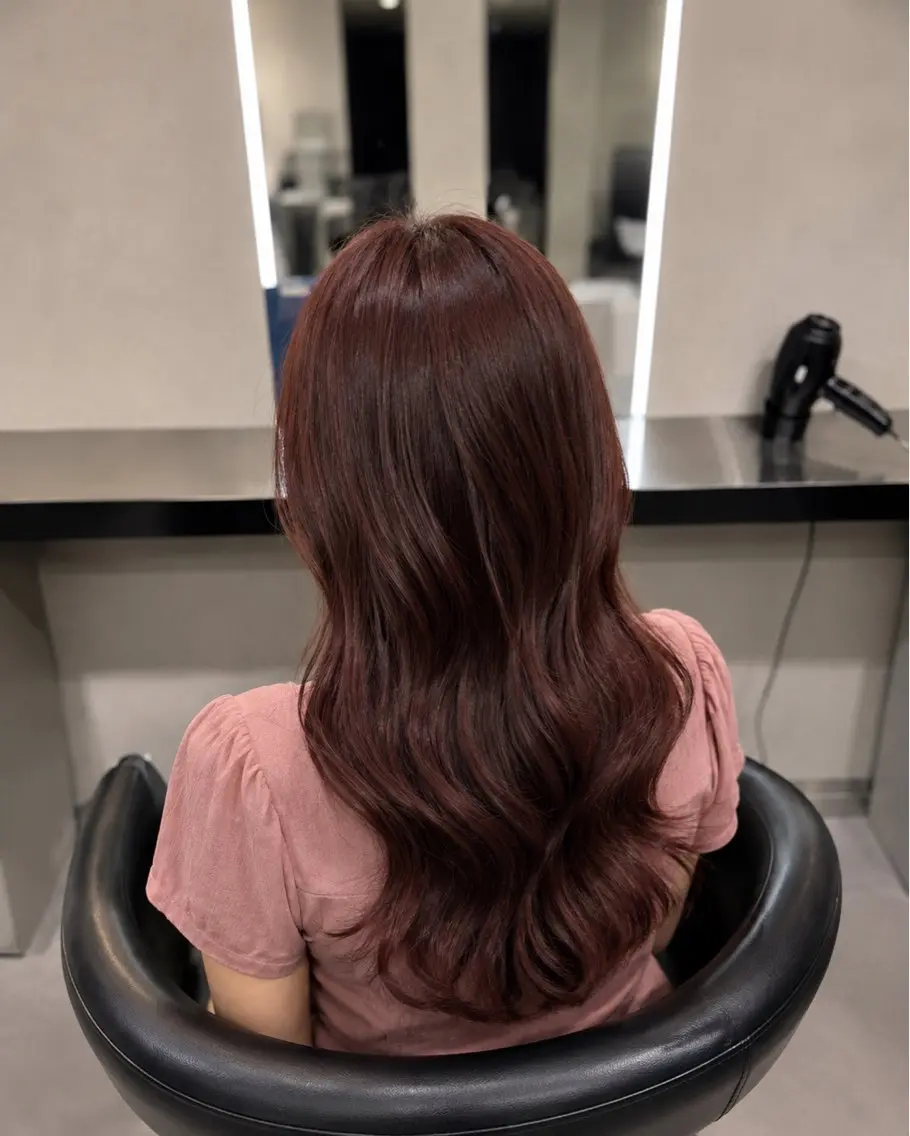 ミディアム カラー ブラウンカラー トリートメント 🌈ウルトワ水素 髪質改善naru🌈のヘアスタイル