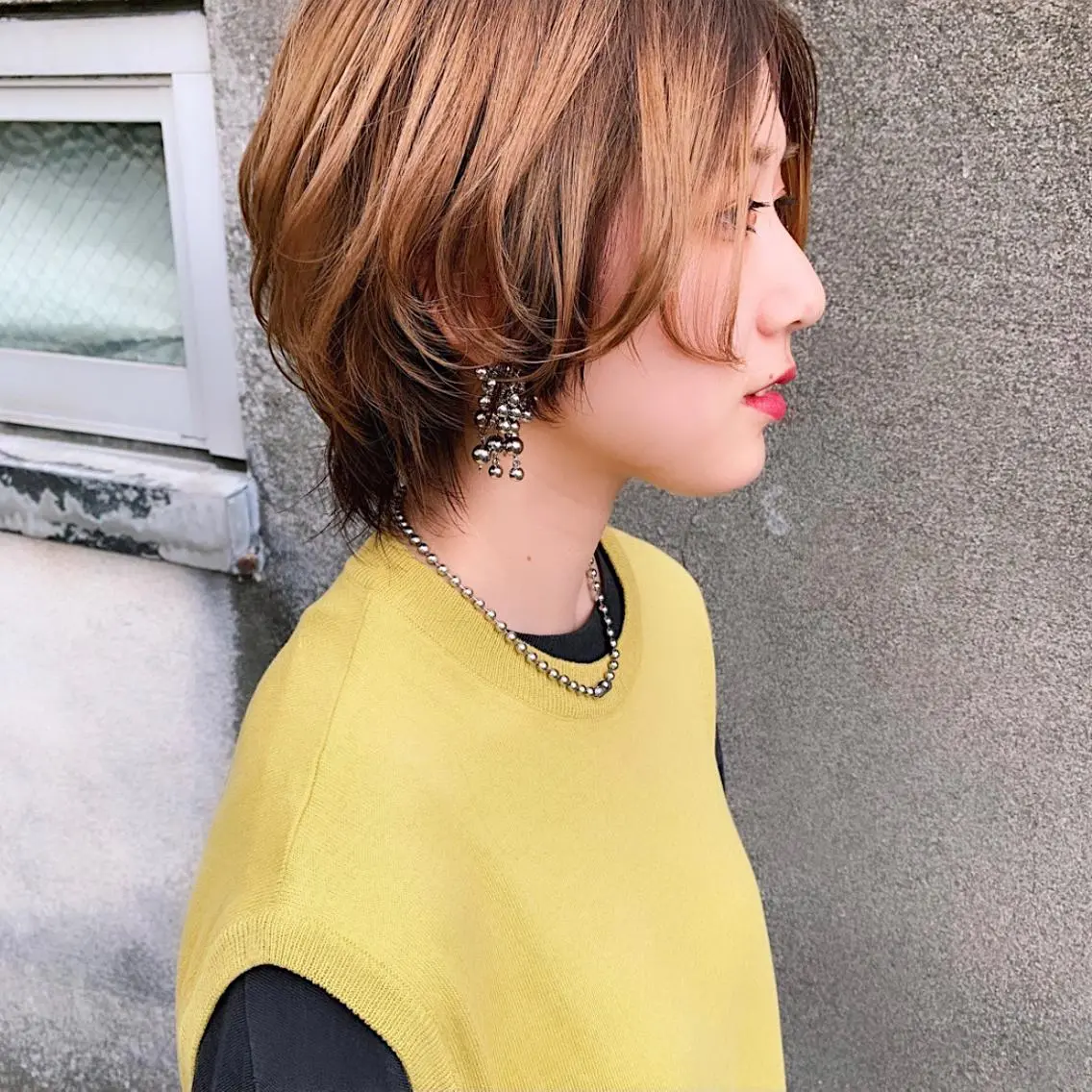 ミディアム カラー 中川 竜誠のヘアスタイル