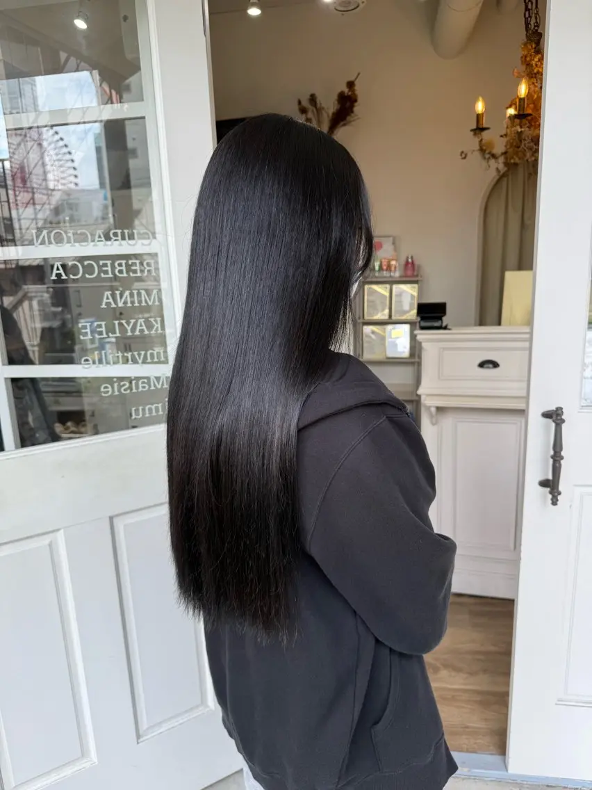 ロング カラー ヘアカラー Ria🌙*゚ 艶カラーのヘアスタイル