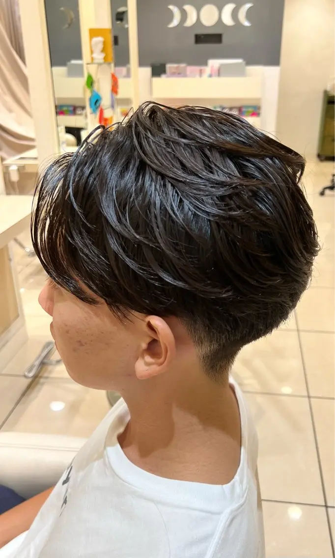 ショート パーマ メンズ カット パーマ 金子 直樹のヘアスタイル