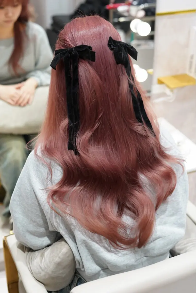 カラー オレンジ レッドカラー ヘアカラー 艶ダブルカラー🩰ハ イトーン‎🤍香織のヘアスタイル