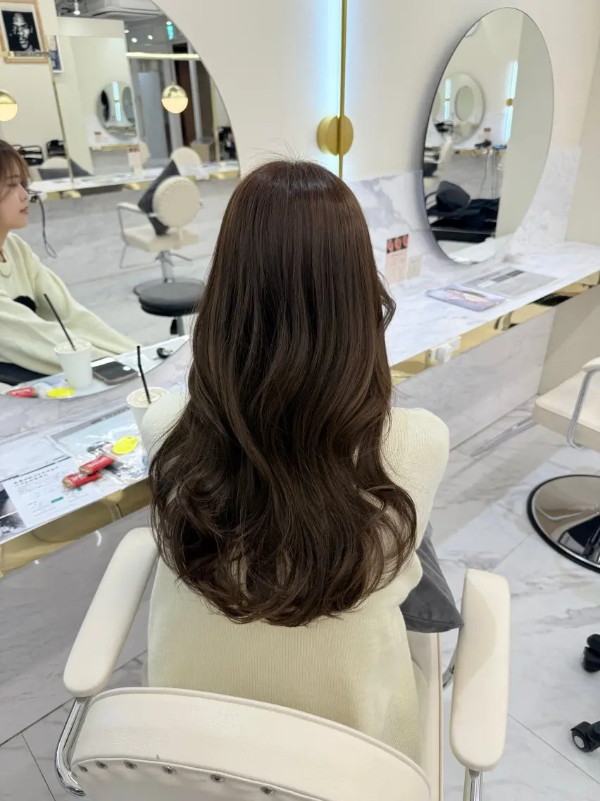 カラー ヘアカラー 韓国ヘア🇰🇷艶 カラー/sakuraのヘアスタイル