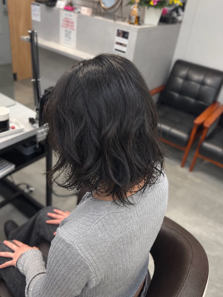 ミディアム パーマ ミディアムパーマ ニュアンスパーマ カット パーマ 縮毛矯正/パーマ特化 y.mao💎のヘアスタイル