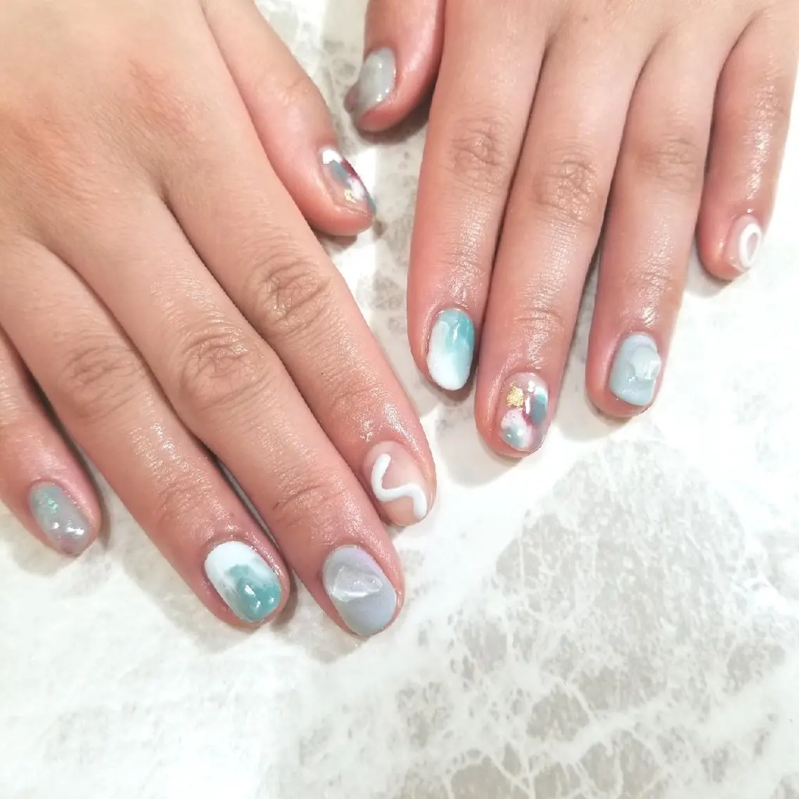 ネイル ニュアンスネイル ハンドネイル nijiiro🌈 サトウのネイルデザイン